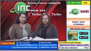 INC Radio Bataan , Tarlac And Zambales -   January 24, 2020