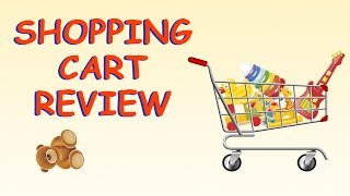 Лейла и ее игрушечная тележка для покупок. Leyla and her toy the shopping cart.