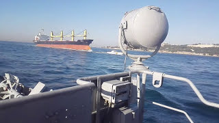 Столкновение сухогруза M/V Tolunay с катером турецкой береговой охраны в проливе Босфор.