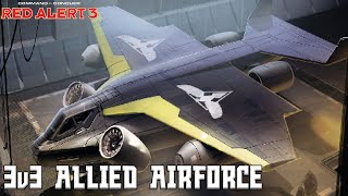 Red Alert 3 - 3v3 Allied Airforce - Red Alert 3 Multiplayer Gameplay