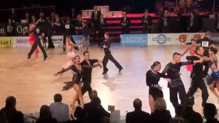 00180  WDSF Adult Grand Slam Latin, 1/8 final. Samba. FINLAND OPEN 2016
