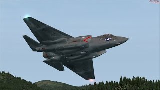 FSX F-35 VR-1251 Low Level Flight over Northern California [AMAZING REALISM+GRAPHICS]
