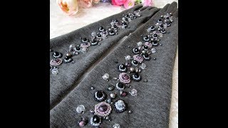 Как сделать вышивку на перчатках. Модные перчатки.  How to make embroidery