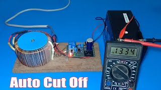 How to make Auto cut off Lead Acid 12V battery charger