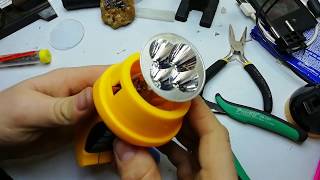 Переделка фонаря на литий своими руками/Remaking the flashlight on lithium with your own hands