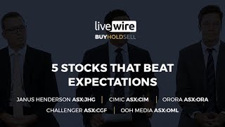 Buy Hold Sell: 5 stocks that beat expectations