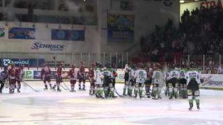 HC Slavia Praha - BK Mladá Boleslav 3:0 (30.3.2012) - support, fontánky, děkovačka
