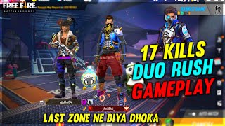 Last Zone Game Changer - FreeFire Duo Gameplay Ft Ajjubhai 17 Kills - Desi Gamers
