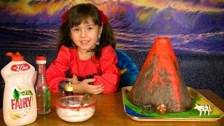 Извержение вулкана. Опыт для детей в домашних условиях Детское творчество с детьми для детей