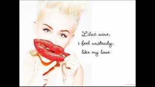 Miley Cyrus - Lilac Wine (Lyrics)