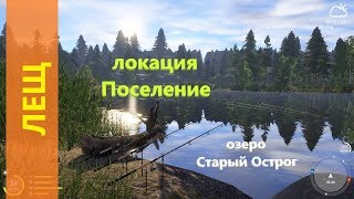 Русская рыбалка 4 - озеро Старый Острог - Лещ у коряги