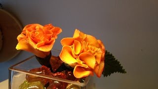 Бархатцы из мастики.  Чорнобривці.