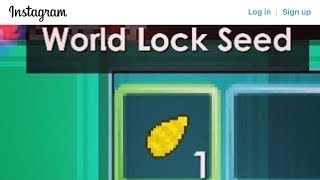 How To Get World lock Seed ! [ Full Explain! ] - Growtopia