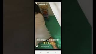 SEBASTIAN LIZARSABURU CON SU HIJA MAIA JUGANDO 21-01-20