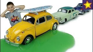 Машинки для детей Фольксваген Жук с доской для сёрфинга Car Toys Kids