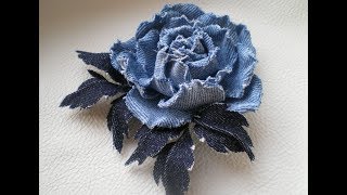 Цветы из старых джинсов своими руками /Мастерица-Рукодельница, да Мастер на Все руки / Канзаши цветы