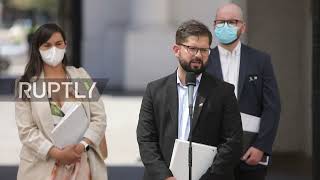 Chile: President-elect Boric speaks of 'justice, repair' as he meets with Pinera in Santiago