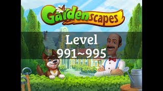 夢幻花園 Gardenscapes level 991~995