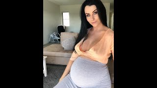 cute big round belly so pretty