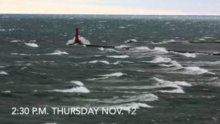 Watch as big wind storm on Lake Michigan develops over 24 hours