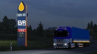 ETS2 x1.34  Actros MP3 1855 V8 EVR