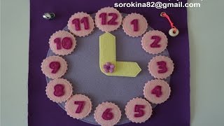 DIY Clock with movable hands tutorial / МК Часы с подвижными стрелками