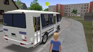 OMSI.The Bus Simulator. Звуки на ПАЗ 3205 от Nikola видео №3