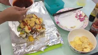 Đậu hủ nướng giấy bạc - Tupperware Âu Cơ