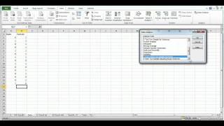 Data Analysis Tools Excel 2010 T Test (WINDOWS 7)