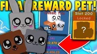 The FINAL BEACH REWARD SLOT PET! (Classic Trio Pet Showcase!) - Roblox Bubble Gum Simulator