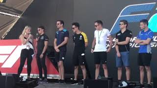 2019 F1 Belgian ベルギーGP F2ドライバー達のステージ F2 Drivers on stage @Spa-Francorchamps スパ・フランコルシャン サーキット