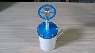 Coffee Mug Stirling Engine