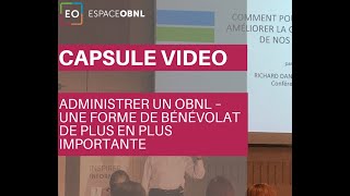 Administrer un OBNL – une forme de bénévolat de plus en plus importante