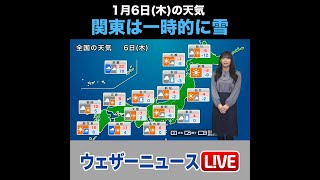 【夜の1分天気】あす1月6日(木)の天気 #Shorts