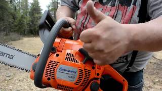 Husqvarna 450 first cut.