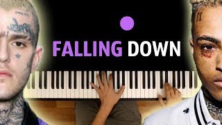 Lil Peep & XXXTENTACION - Falling down ● караоке | PIANO_KARAOKE ● ᴴᴰ + НОТЫ & MIDI