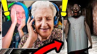 МОЯ БАБУШКА ПЕРВЫЙ РАЗ ИГРАЕТ В БАБУЛЮ ГРЕННИ!!! (GRANNY)
