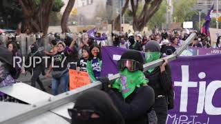Mexico: Women take to the streets of Mexico City to protest against femicides