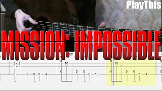 [Миссия Невыполнима] Как играть на гитаре (Mission Impossible) + ТАБЫ | Уроки гитары от PlayThis#17