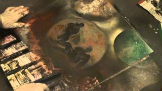 Картина краской из баллончика. Picture of spray paint.