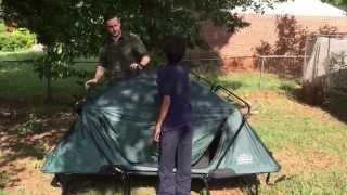 Kamp-Rite Double Tent Cot Setup
