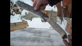 Большой нож из рессоры v2.0 Large knife made ​​of spring steel