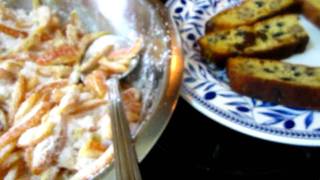 Then diving - Then melting - Candied orange peel, then muffin then biscotti,