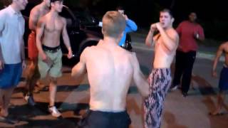 Christian and random dude fight
