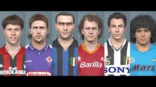 "PES2019 Legends by DNAI" Classic Patch Preview: Clubs - Serie A 2019.05.06