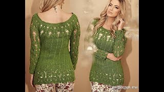 Летняя Кофточка Крючком - видео - модели 2019 / Summer Blouse Hookie video