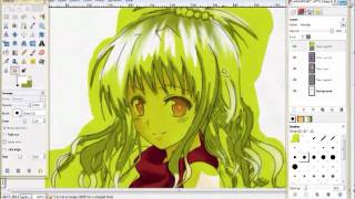 Coloring Anime On Gimp