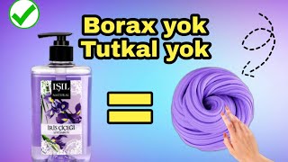 şampuan ve sıvı sabun ile slime yapımı. #slime