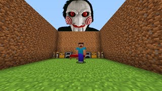 NOOB VS SAW DOS JOGOS MORTAIS!! UM ASSASSINO NO MINECRAFT