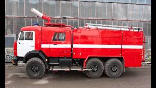 Телескопические подножки в пожарной машине Камаз 43118